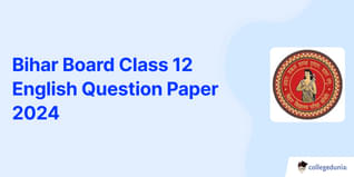 Bihar Board Class 12 English Question Paper 2024 with Answer Key